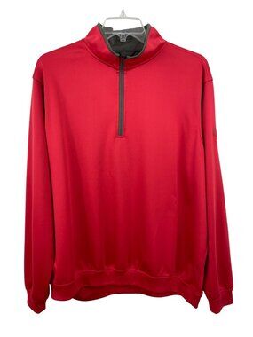 Eisenhower GC USAFA Zero Restrictions Red Pullover Sweatshirt 1/4 Zip Mens XL